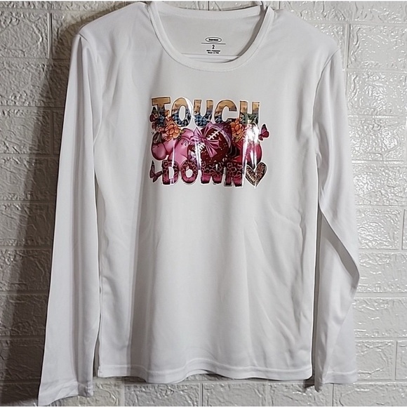 & Other Stories Tops - Womens White Long Sleeve Graphic Tee